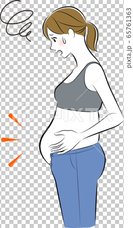 太った 女性 ショックのイラスト素材
