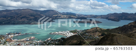 Christchurch in New Zealand. Panoramic view. Christchurch in New Zealand. Panoramic view. 65763503