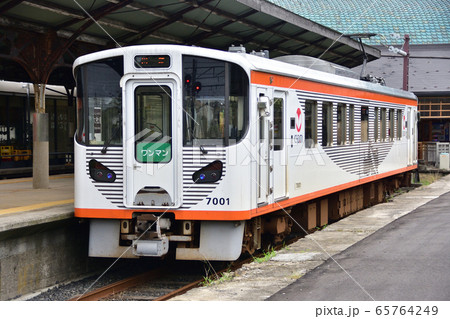 一畑電車北松江線の電鉄出雲市駅から川跡駅と大社線の車窓風景 一畑電車北松江線の電鉄出雲市駅から川跡駅と大社線の車窓風景 65764249
