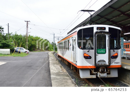 一畑電車北松江線の電鉄出雲市駅から川跡駅と大社線の車窓風景 65764253