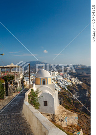 Small Church on the  Santorini 65764519