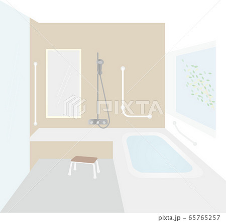 手すりのある風呂 65765257