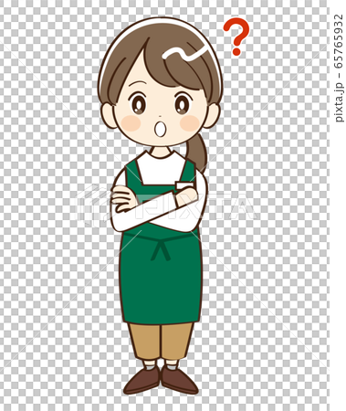 女性、店員、疑問 65765932