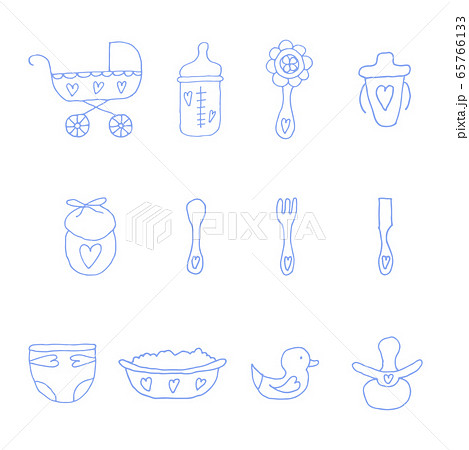 Happy family set. Vector icon. 65766133