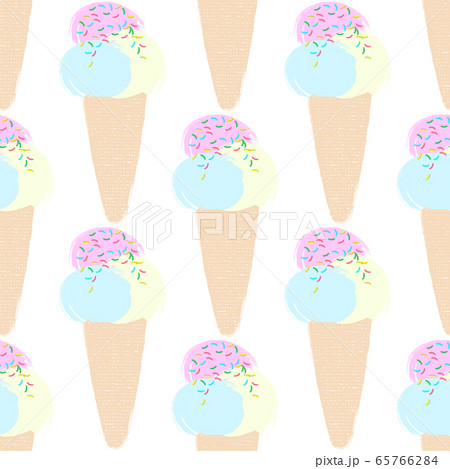 Vector seamless pattern illustration the ice cream 65766284