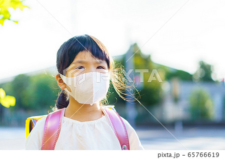 女の子 登下校 マスク ランドセル 女の子 登下校 マスク ランドセル 65766619