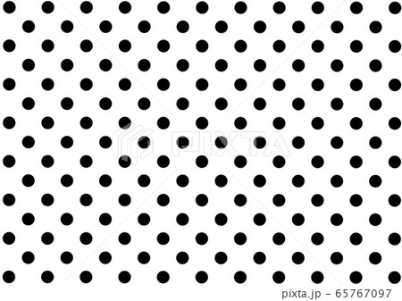 水玉模様の線画素材 水玉模様の線画素材 65767097