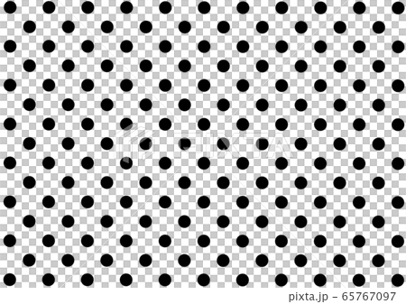 水玉模様の線画素材 水玉模様の線画素材 65767097