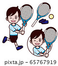 テニス　男の子　走る 65767919