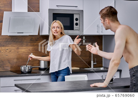 every morning begins from quarreling of married couple 65769060