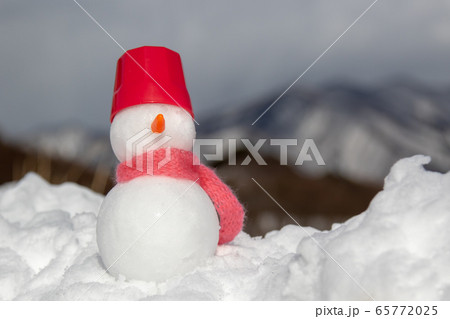 雪だるま　表情フリー 65772025