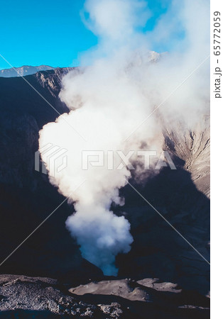 The smoke of the crater of Mount Bromo The smoke of the crater of Mount Bromo 65772059