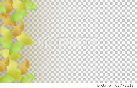 銀杏葉背景素材 65775118