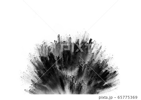 Particles of charcoal on white background,abstract powder splatted on white background,Freeze motion of black powder exploding or throwing black powder. Particles of charcoal on white background,abstract powder splatted on white background,Freeze motion of black powder exploding or throwing black powder. 65775369