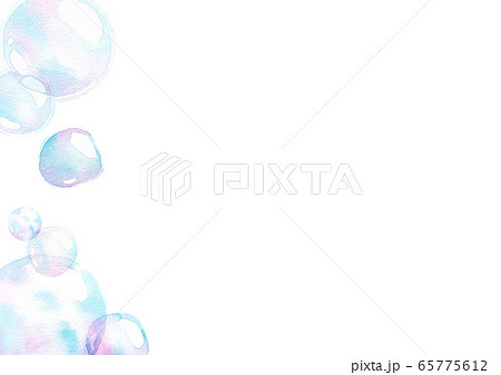 soap air bubbles, Undersea effect, watercolor hand painting isolate on white background soap air bubbles, Undersea effect, watercolor hand painting isolate on white background 65775612