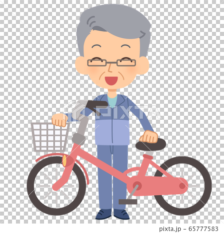 Senior man parking management Senior man parking management 65777583