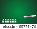 Covid-19 vaccine 6 doses with syringe 3D vector illustration 65778478