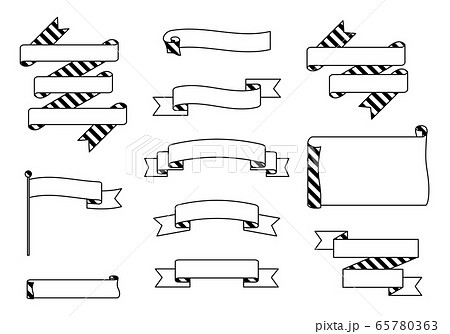 ストライプ　リボン　セット 65780363