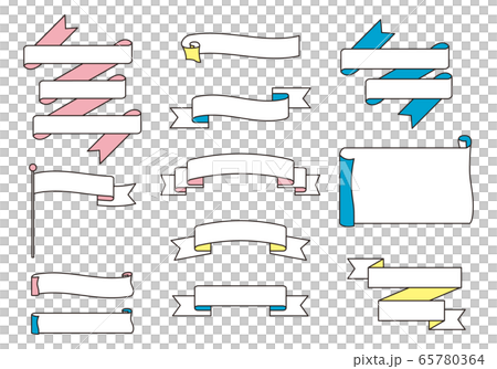 Pastel ribbon set 65780364