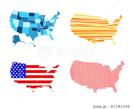USA map vector illustration 65781549