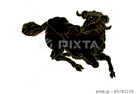 88星座黒おひつじ座のイラスト素材 [65782229] - PIXTA