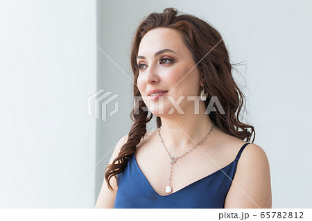 Close-up of woman wearing a Jewelry, bijouterie and accessories. 65782812