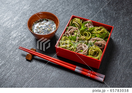 新そば Newly made raw soba Japanese foods 新そば Newly made raw soba Japanese foods 65783038