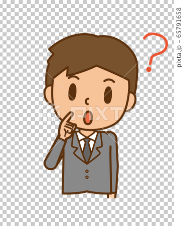 Businessman question Hatena mark 65791658