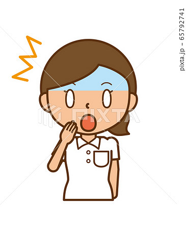 看護師　ナース　青ざめる　驚く 65792741