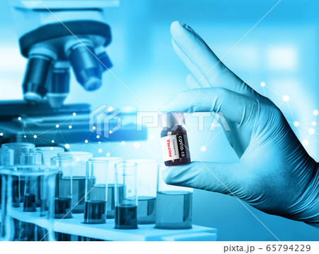 Coronavirus COVID-19 medical test vaccine research and development concept Coronavirus COVID-19 medical test vaccine research and development concept 65794229