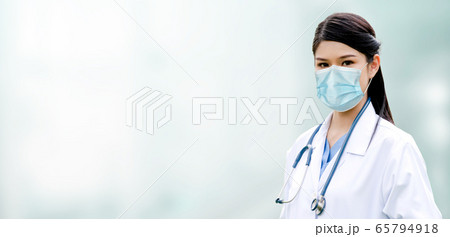 Doctor wear face mask in hospital protect from coronavirus disease or COVID-19. Doctor wear face mask in hospital protect from coronavirus disease or COVID-19. 65794918