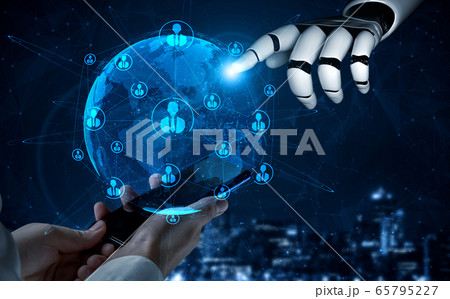 Future artificial intelligence robot and cyborg. Future artificial intelligence robot and cyborg. 65795227
