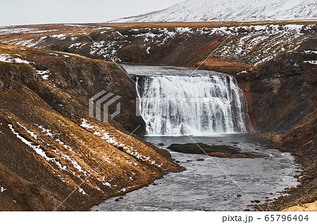 Waterfall in Iceland, Thorufoss Waterfall in Iceland, Thorufoss 65796404