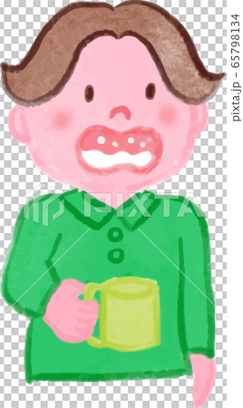 A boy who gargles in a watercolor style A boy who gargles in a watercolor style 65798134