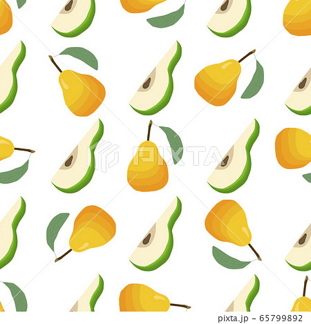 Illustration on theme big colored seamless pear Illustration on theme big colored seamless pear 65799892