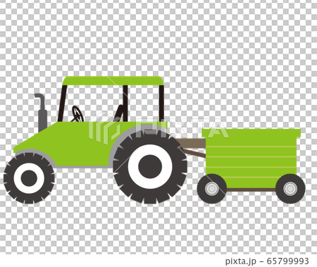 トラクター 耕運機のイラスト素材