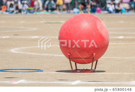 運動会 大玉転がし 運動会 大玉転がし 65800148