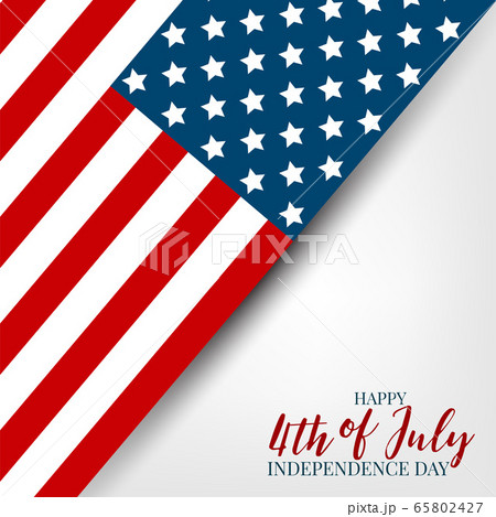 4th of July Independence day celebration banner. USA national holiday design concept with a flag. 4th of July Independence day celebration banner. USA national holiday design concept with a flag. 65802427