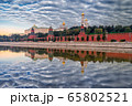Reflection of the Moscow Kremlin on a cloudy morning Reflection of the Moscow Kremlin on a cloudy morning 65802521