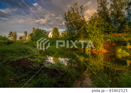 summer landscape near the New Jerusalem Monastery summer landscape near the New Jerusalem Monastery 65802525