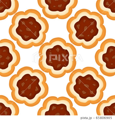 Illustration on theme big set identical biscuit, 65806905