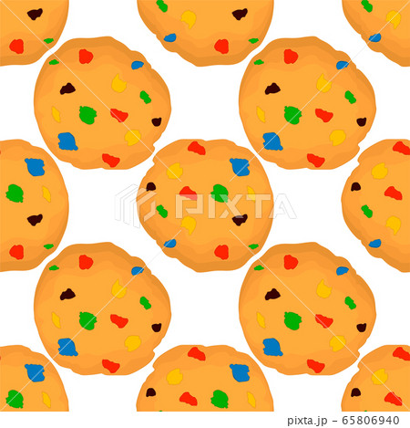 Illustration on theme big set identical biscuit, 65806940