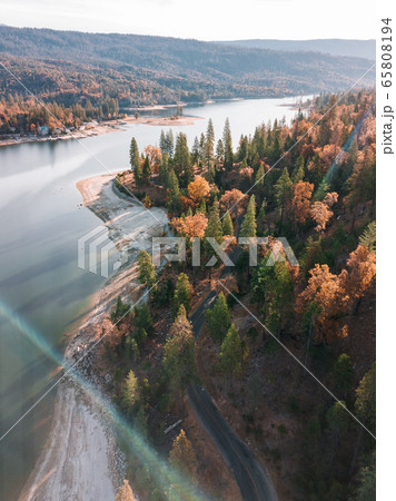 Bass lake in California, USA Bass lake in California, USA 65808194