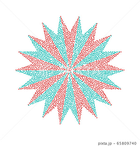 Flower abstract sign. Vector Icon with red and Flower abstract sign. Vector Icon with red and 65809740