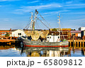 Fishing trawler in the port of Buesum in  North Frisia (Germany) 65809812