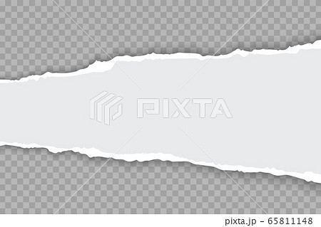 Torn paper with ripped edges realistic vector illustration 65811148