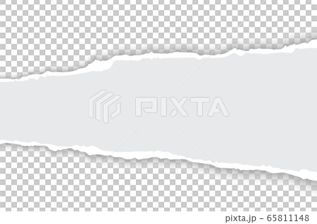 Torn paper with ripped edges realistic vector illustration 65811148