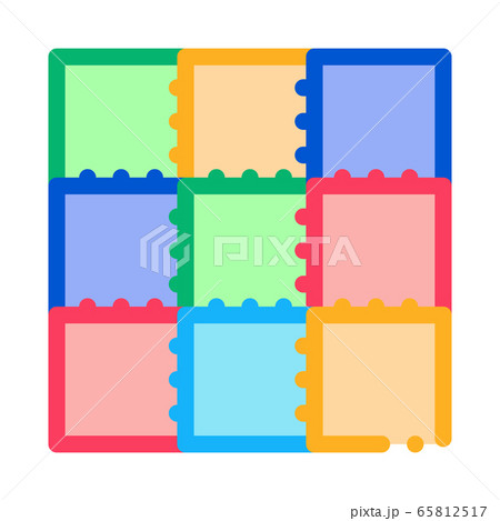 colorful twister game icon vector outline illustration 65812517