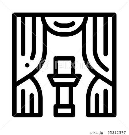 auction appearance icon vector outline illustration 65812577