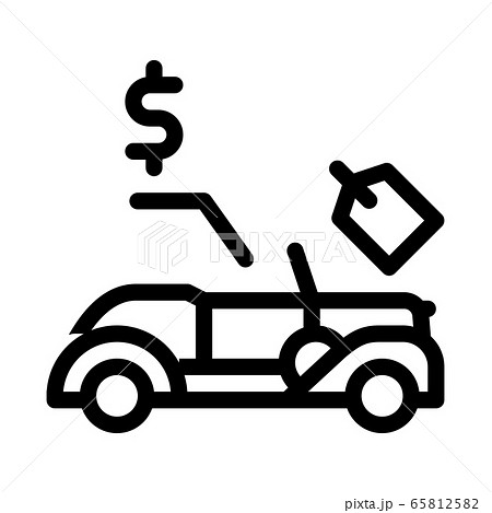 car for auction icon vector outline illustration car for auction icon vector outline illustration 65812582
